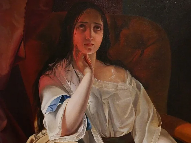 1819-Ángela Icaza - Ritratto di una donna squilibrata